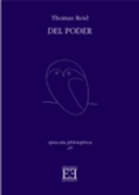Del poder, de Reid, Thomas | portada del libro