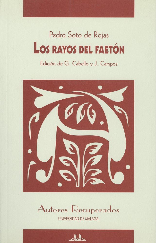 Los rayos del Faetón, de Soto de Rojas | portada del libro