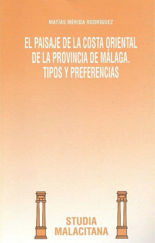 El Paisaje de la costa Oriental de la Provincia de Málaga, de Mérida Rodríguez | portada del libro