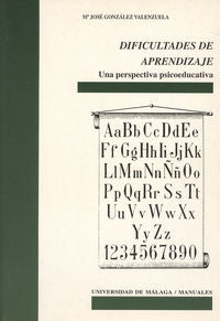 Dificultades de aprendizaje, de GONZALEZ VALENZUELA | portada del libro