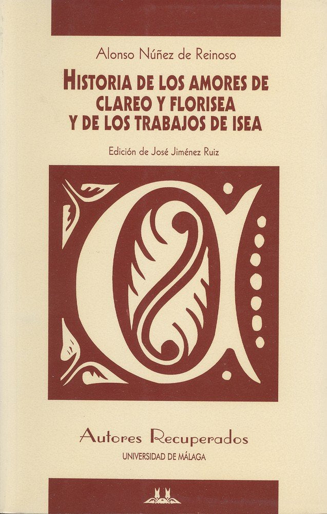 Historia de los amores de Clareo y Florisea y de los trabajos de Isea, de Núñez de Reinoso | portada del libro