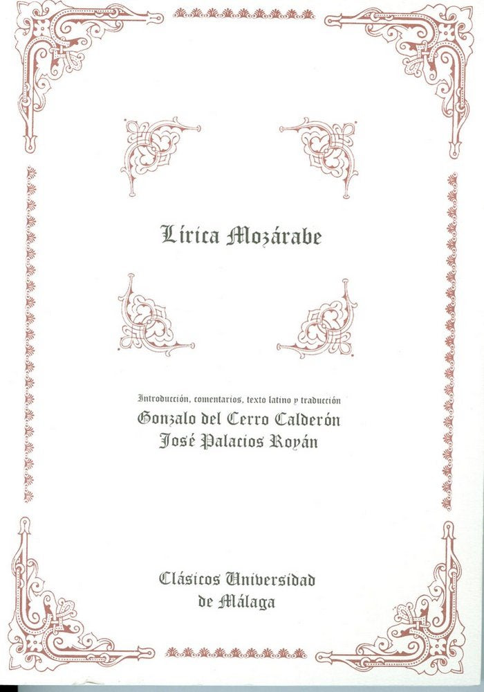 Lírica mozárabe, de Anónimo | portada del libro