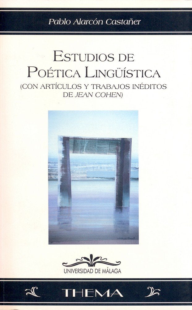 Estudios de poética lingüística, de Alarcón Castañer | portada del libro
