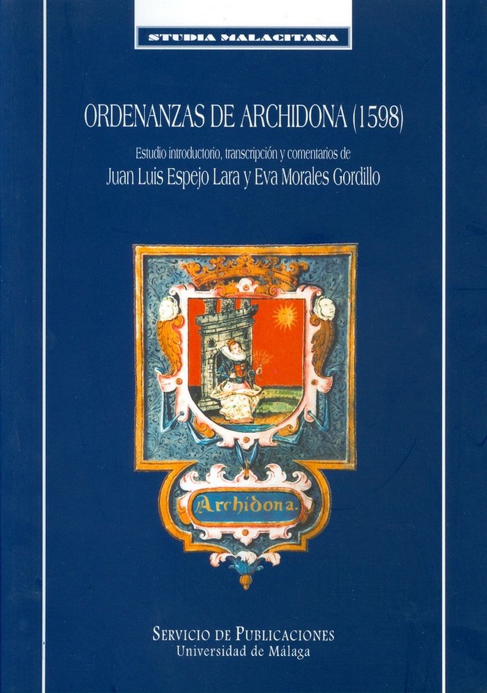 Ordenanzas de Archidona 1598, de Espejo Lara | portada del libro