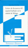 El léxico de frecuencia del español hablado en la ciudad de Málaga, de Ávila Muñoz | portada del libro