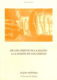 De los límites de la razón a la razón de los límites, de Gavilán Macías | portada del libro