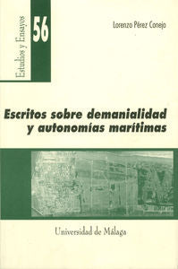Escritos sobre demanialidad y autonomías marítimas, de Pérez Conejo | portada del libro