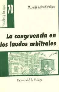 La congruencia en los laudos arbitrales, de Molina Caballero | portada del libro