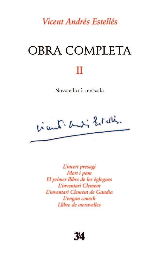 Edició crítica, Vicent Andrés Estellés, volum 2, de Andrés Estellés, Vicent | portada del libro
