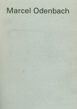 Marcel Odenbach, de Echevarría, Guadalupe | portada del libro
