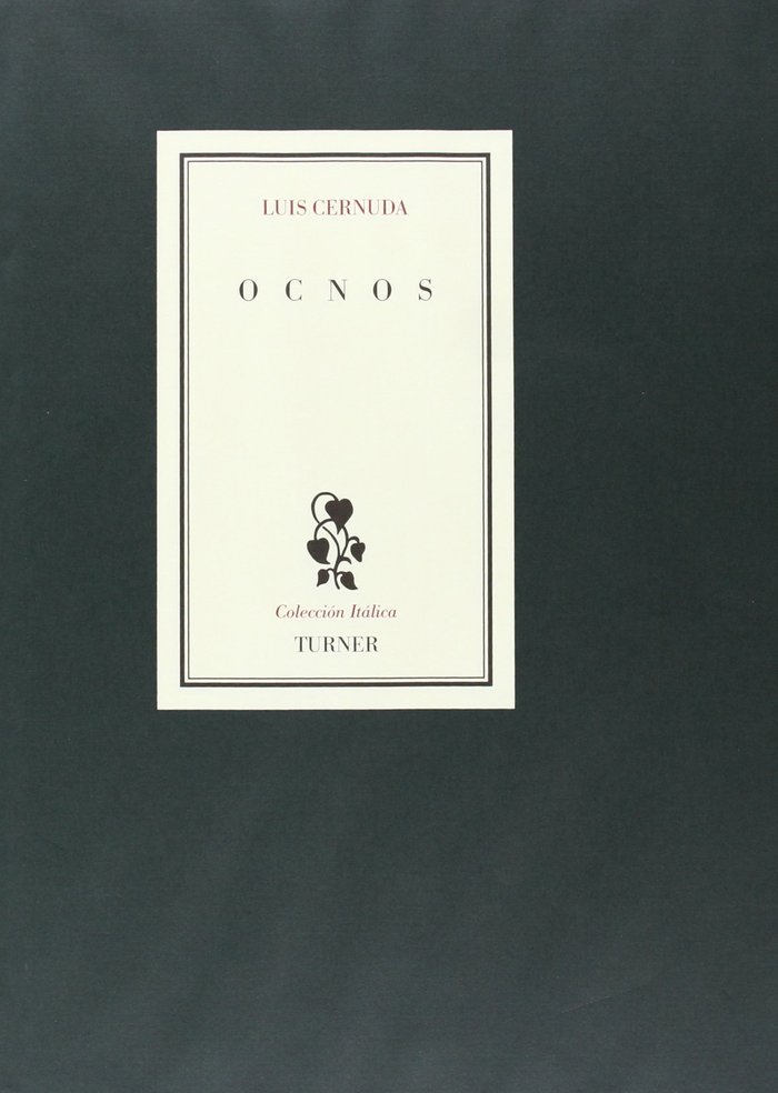Ocnos, de Cernuda | portada del libro