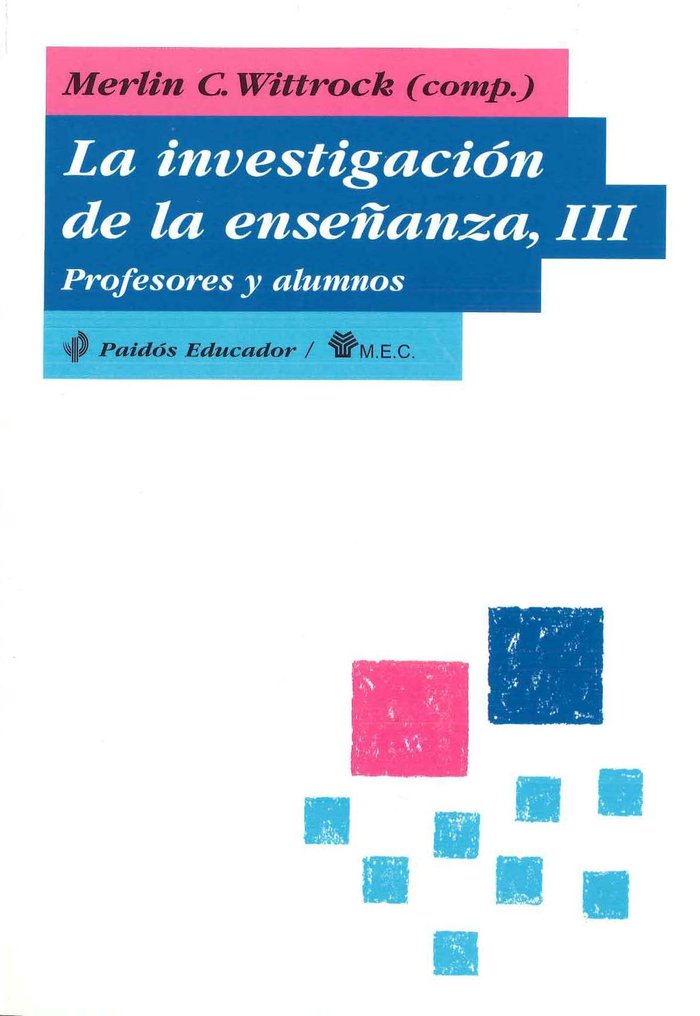 La investigación de la enseñanza, 3, de Wittrock | portada del libro