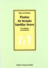 CLAVES SOLUCION TERAPIA BREVE, de SHAZER | portada del libro