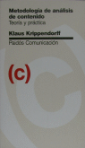 Metodología de análisis de contenido teoría y práctica, de Krippendorff | portada del libro
