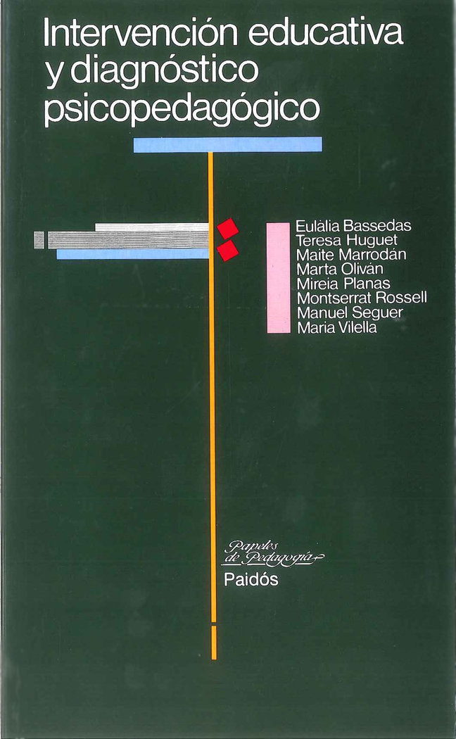 Intervención educativa y diagnóstico psicopedagógico, de Bassedas | portada del libro