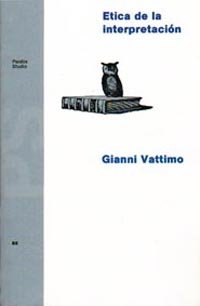 Ética de la interpretación, de Vattimo | portada del libro