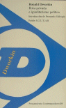 Ética privada e igualitarismo político, de Dworkin | portada del libro