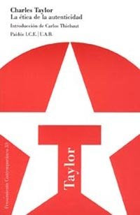 La ética de la autenticidad, de Taylor | portada del libro