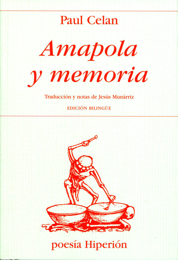 Amapola y memoria, de Celan | portada del libro