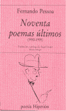 Noventa poemas últimos, de Pessoa | portada del libro