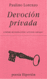 Devoción privada, de LORENZO ZARATE | portada del libro