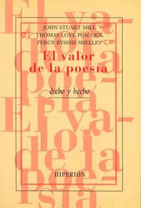 El valor de la poesía, de Mill, John Stuart | portada del libro