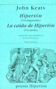 Hiperión, de Keats | portada del libro