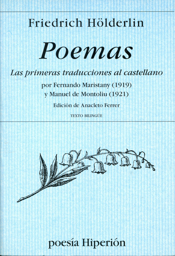 POEMAS HOLDERLIN, de Hölderlin | portada del libro