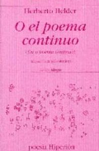 O el poema continuo, de HELDER | portada del libro