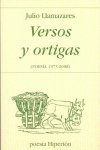 Versos y ortigas, de Llamazares | portada del libro