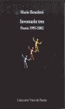 Inventario tres, de Benedetti, Mario | portada del libro