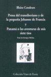 Prosa del transiberiano y de la pequeña Jehanne de Francia y Panamá o, de Cendrars | portada del libro