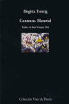 Contexto. Material, de Trotzig | portada del libro