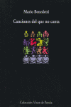 Canciones del que no canta, de Benedetti, Mario | portada del libro