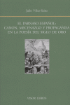 PARNASO ESPAÑOL: CANON, MECENAZGO Y PROPAGANDA EN LA POESIA DEL SIGLO, de VELEZ-SAINZ | portada del libro