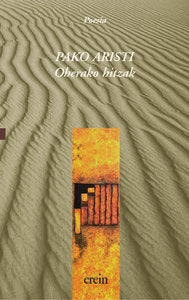 Oherako hitzak, de Pako Aristi | portada del libro