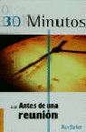 30 MINUTOS ANTES REUNION, de BARKER | portada del libro