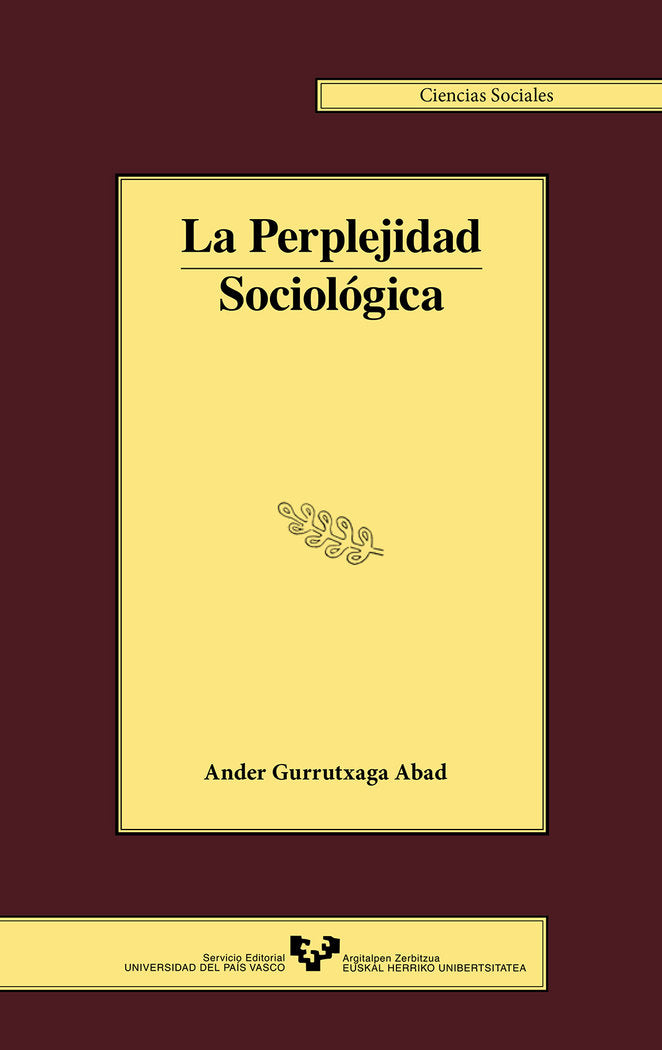 La perplejidad sociológica, de Gurrutxaga Abad, Ander | portada del libro