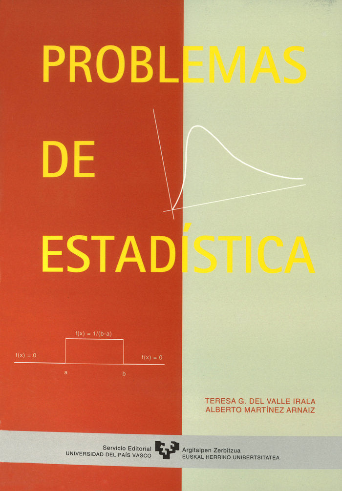 Problemas de estadística, de García del Valle Irala, Teresa | portada del libro