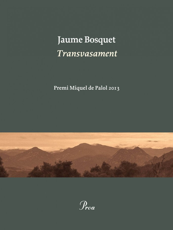 Transvasament, de Bosquet | portada del libro