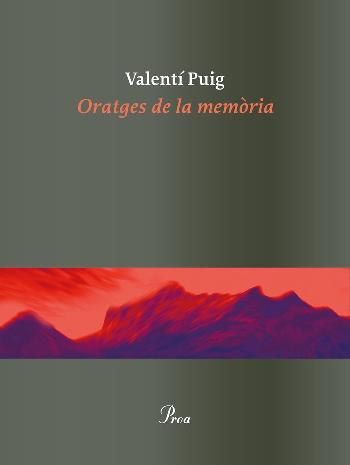 Oratges de la memòria, de Puig | portada del libro