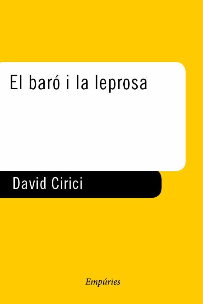El baró i la leprosa, de Cirici | portada del libro