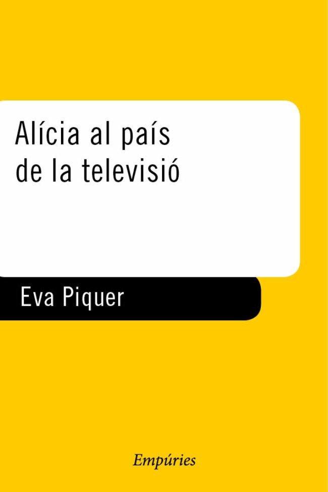 Alícia al país de la televisió, de Piquer Vinent | portada del libro