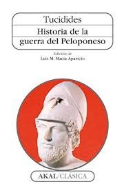 Hª DE LA GUERRA DEL PELOPONESO, de Tucídides | portada del libro
