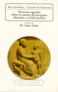 DISCURSOS SAGRADOS, de Arístides | portada del libro