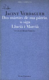 Dos màrtirs de ma pàtria, o siga Llucià i Marcià, de Verdaguer | portada del libro