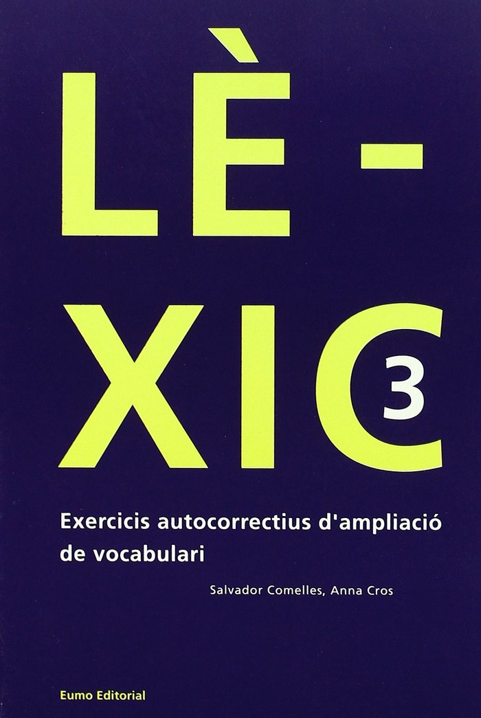 Lèxic 3, de Cros Alavedra, Anna | portada del libro