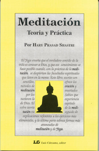 Meditación, teoría y práctica, de Prasad Shastri, Hari | portada del libro