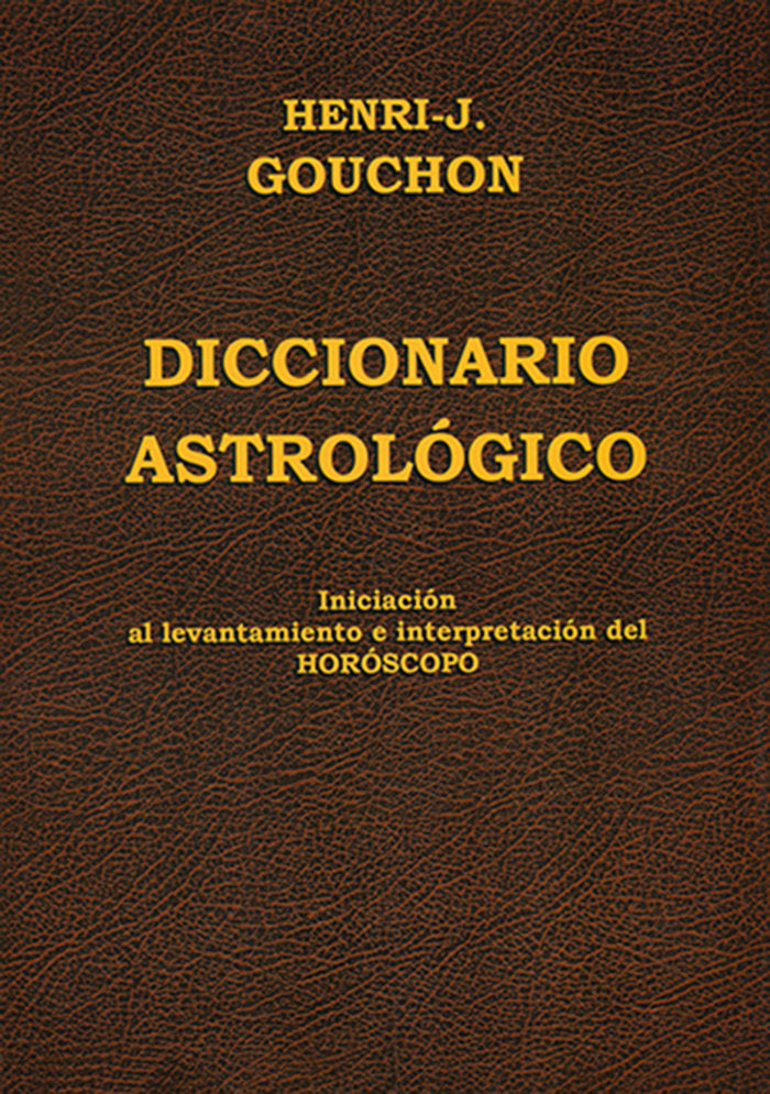 Diccionario astrológico, de Gouchon, Henri J. | portada del libro