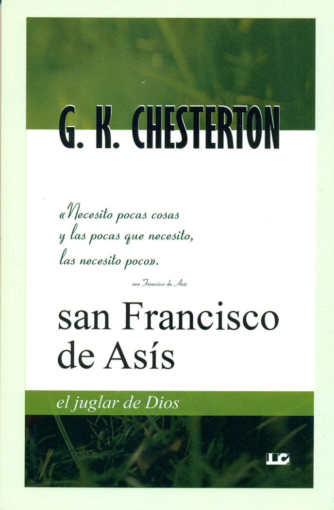 San Francisco de Asís, de G. H. Chesterton | portada del libro